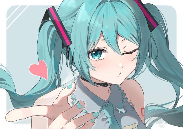 投げキッス　初音ミク