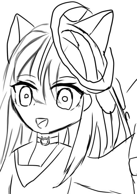 はにゃのオリキャラの塗り絵！