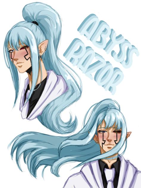 Abyss Razor X Reader Abyss Razor - Mashle - ibisPaint