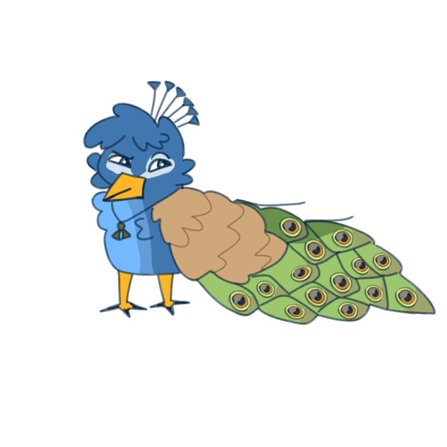 Justin but peacock 😭