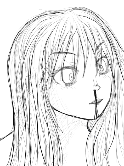 狂気の鼻血 Ibispaint