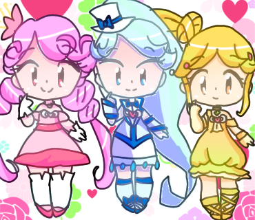 My original magical girls as chibi