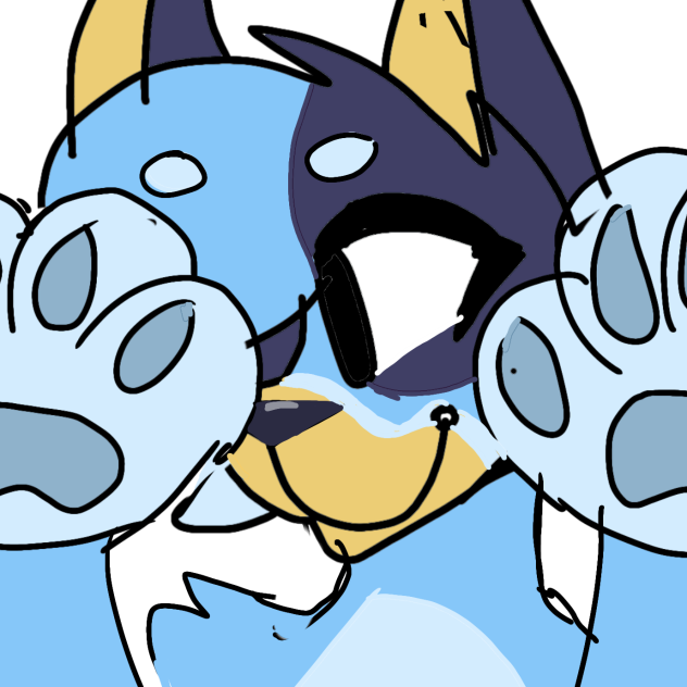 Bluey drawing