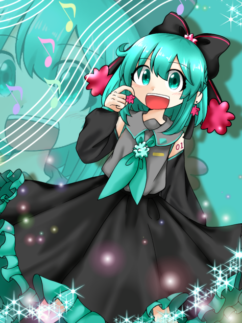 うさねこ塗り絵大会、母塗り☆