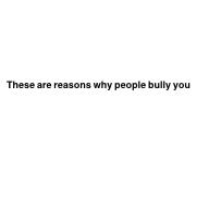 The bullying section