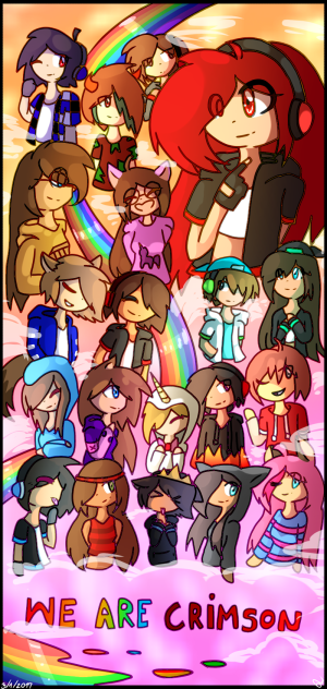 Crimson Friends (Old Times) SPEEDPAINT!