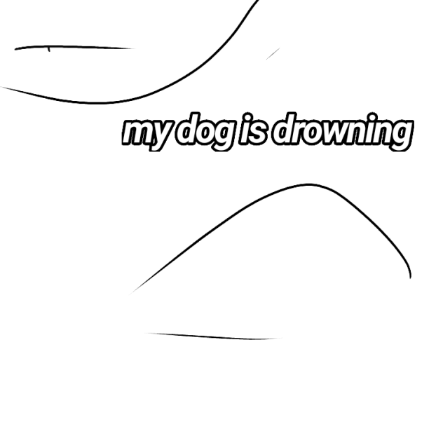 my dog is drowning