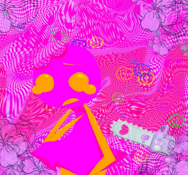 PINK HEHE and orange - ibisPaint