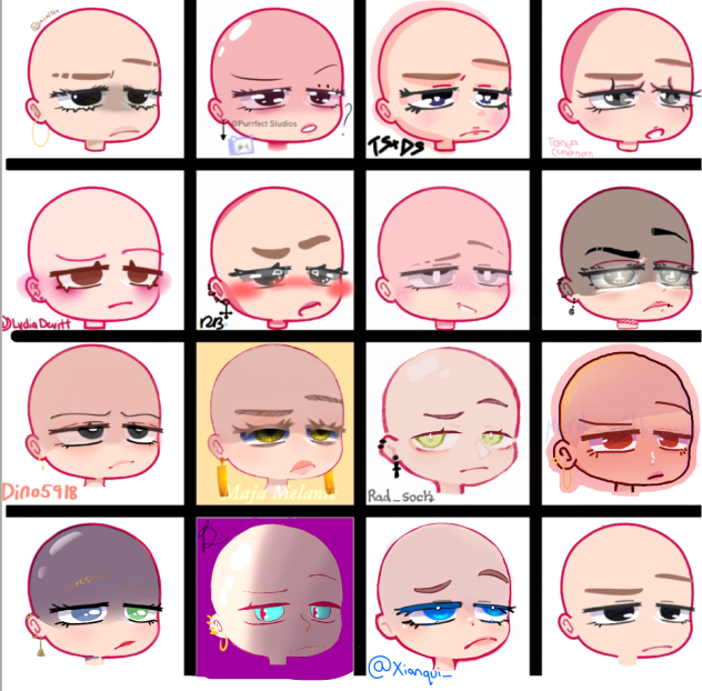 Gacha face edit