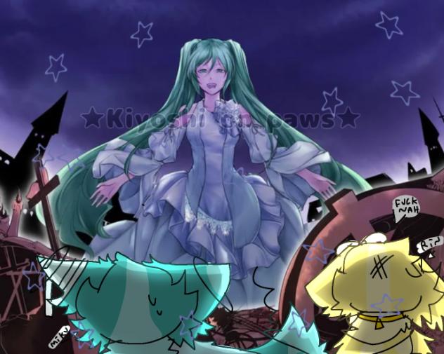 Miku... We supposed to run......