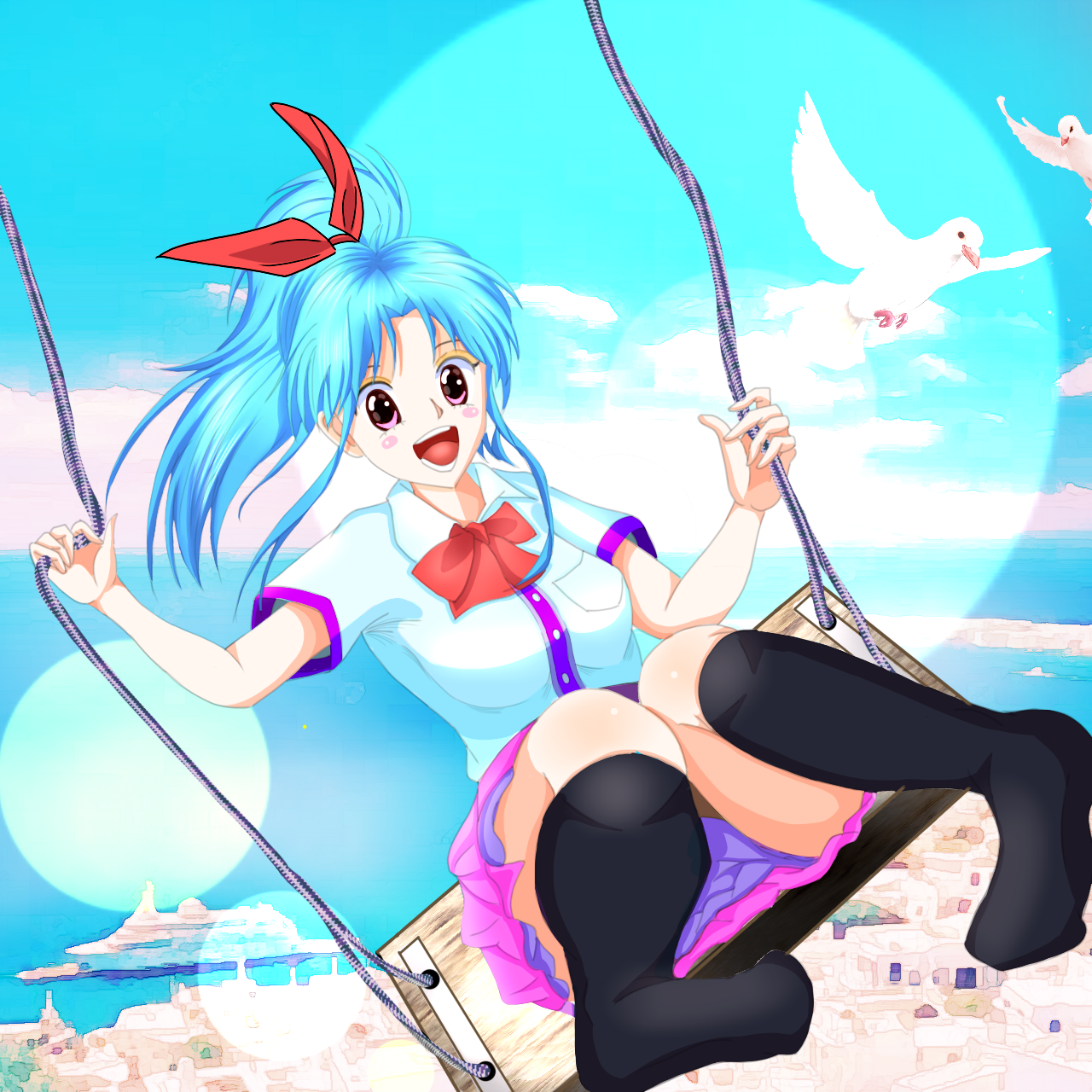 たんちゃん　ペアキャラ　手描き　イラスト　リクエスト 完全ド趣味の幽遊白書ぼたんちゃん(仮) - ibisPaint