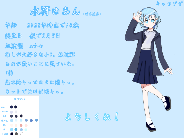 ゆあんのキャラデザ！