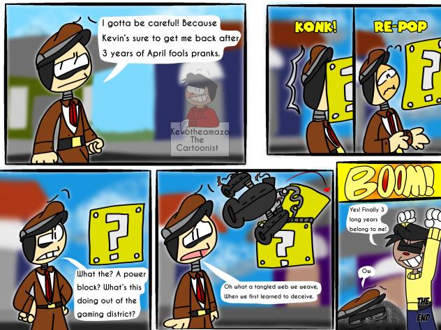 An April fool’s and Mario comic