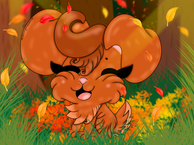 Orange Autumn Bunny