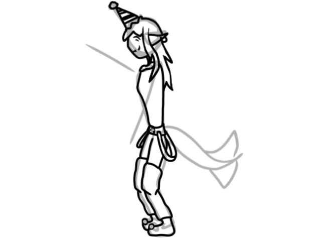 Goofy shark demon dancin’