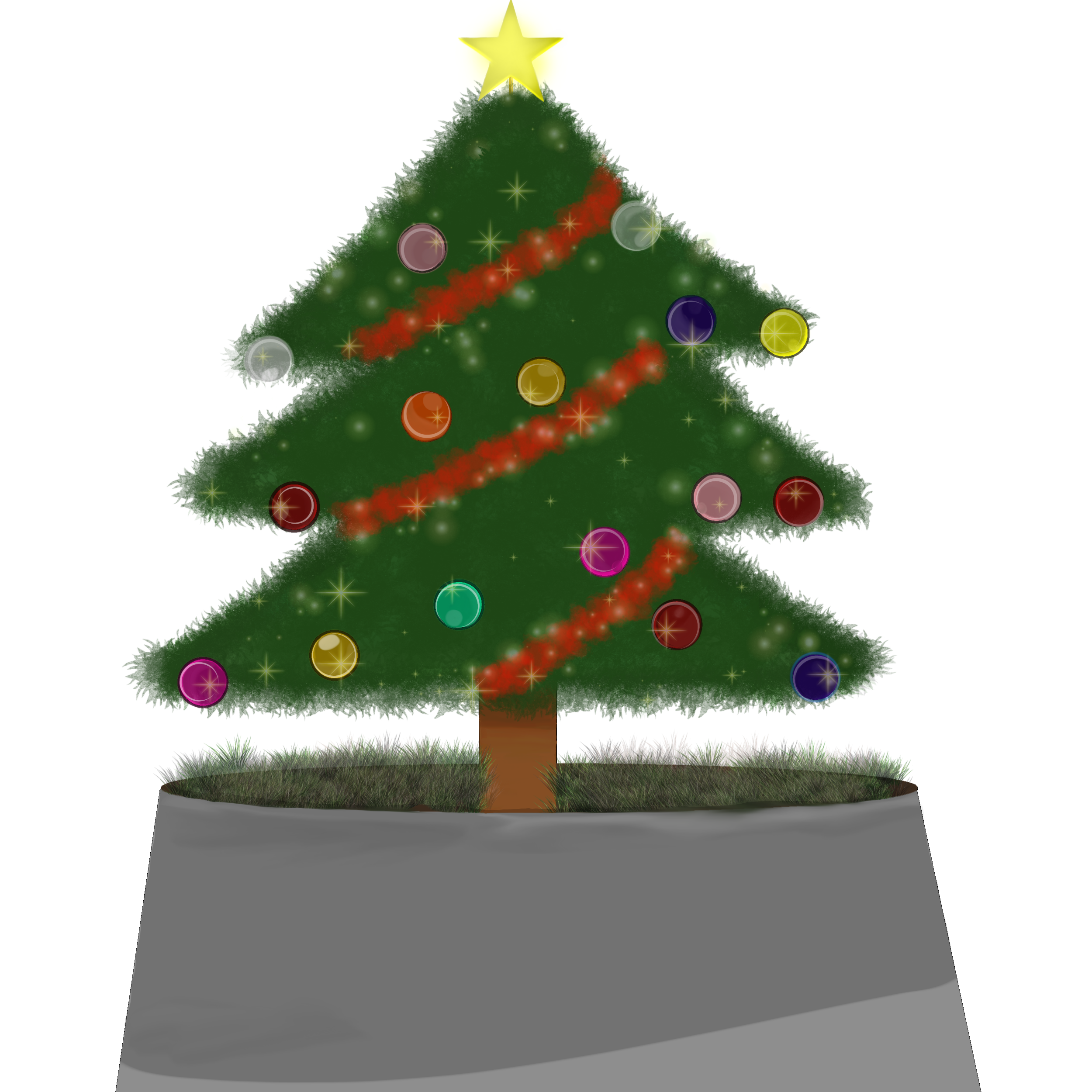 Christmas tree - ibisPaint