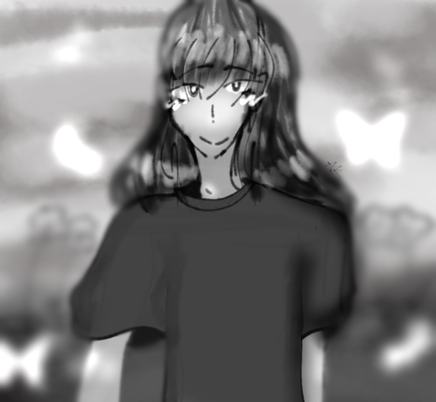 b&w butfly gworl