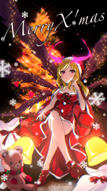 【MerryX'mas】サンタルシファー描いてみた