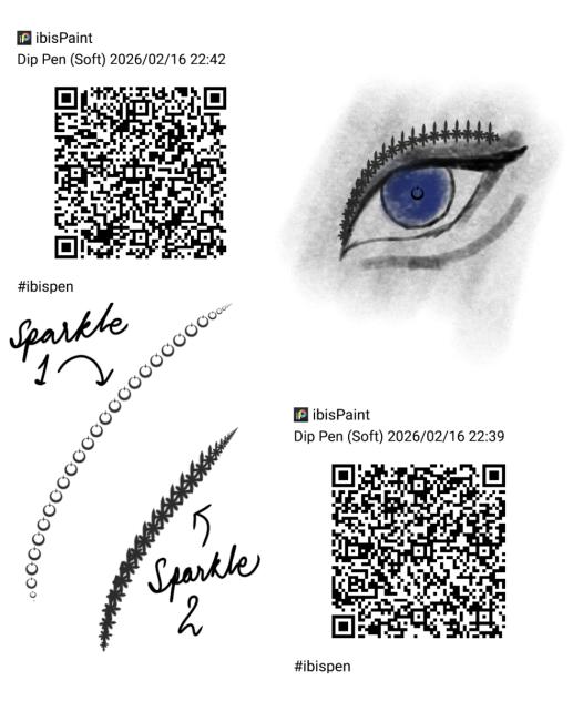 Sparkle brushes - ibisPaint