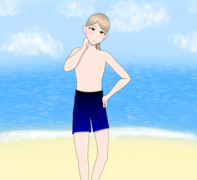 My oc in a bathing suit