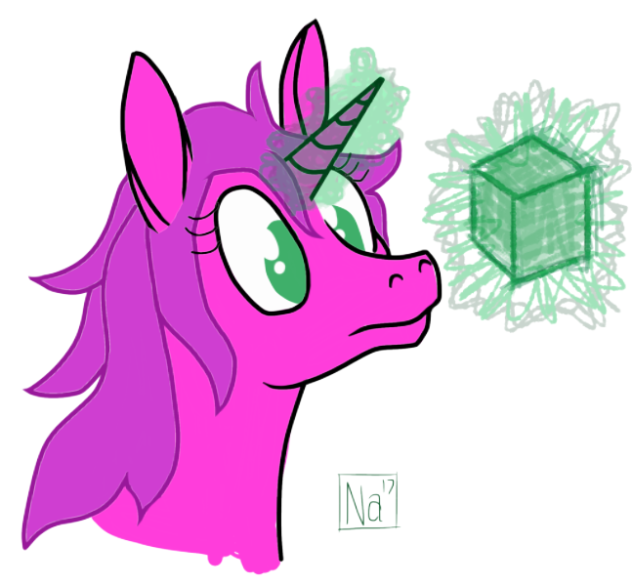 Considering the cube - ibisPaint