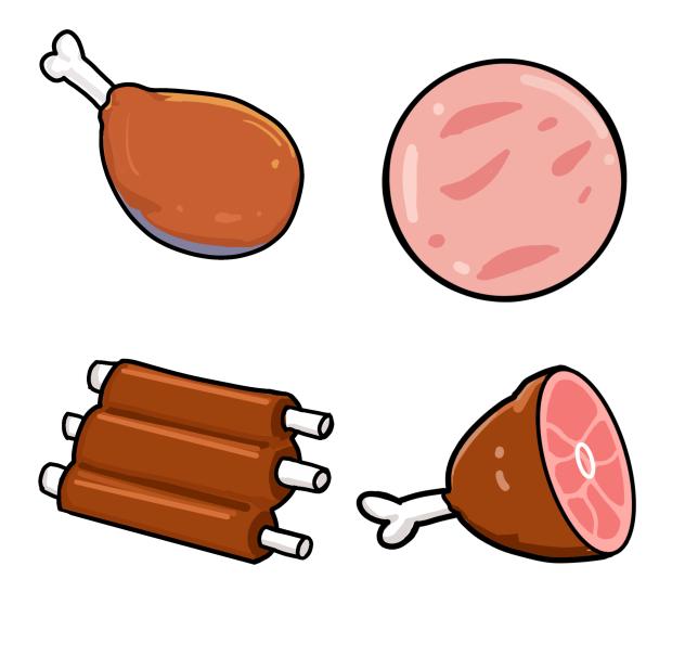 Meat stickers