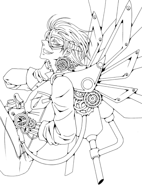 【線画】スチパン