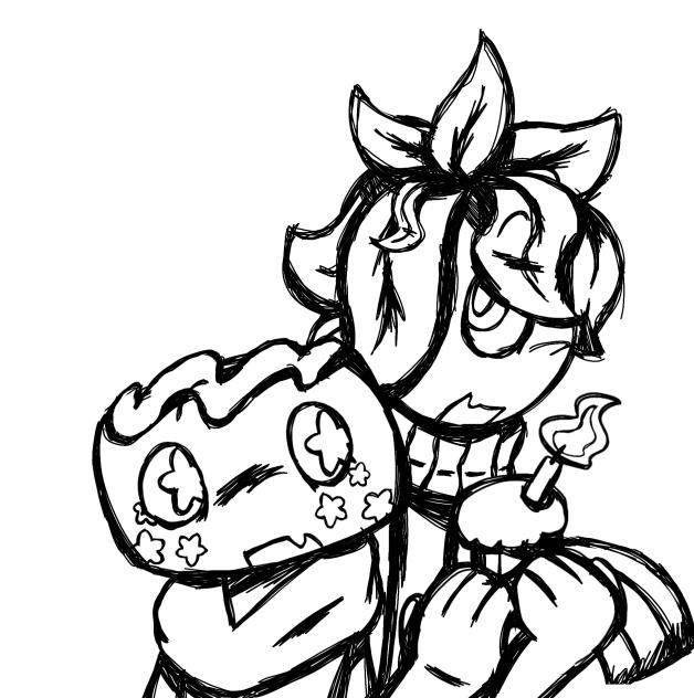 a fruitcake coloring thing
