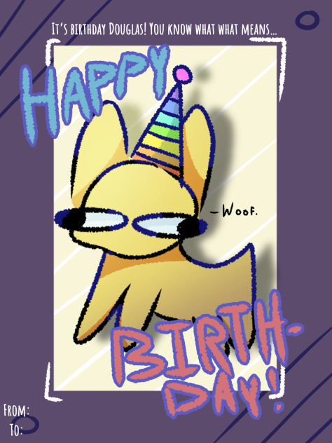 Birthday Douglas card