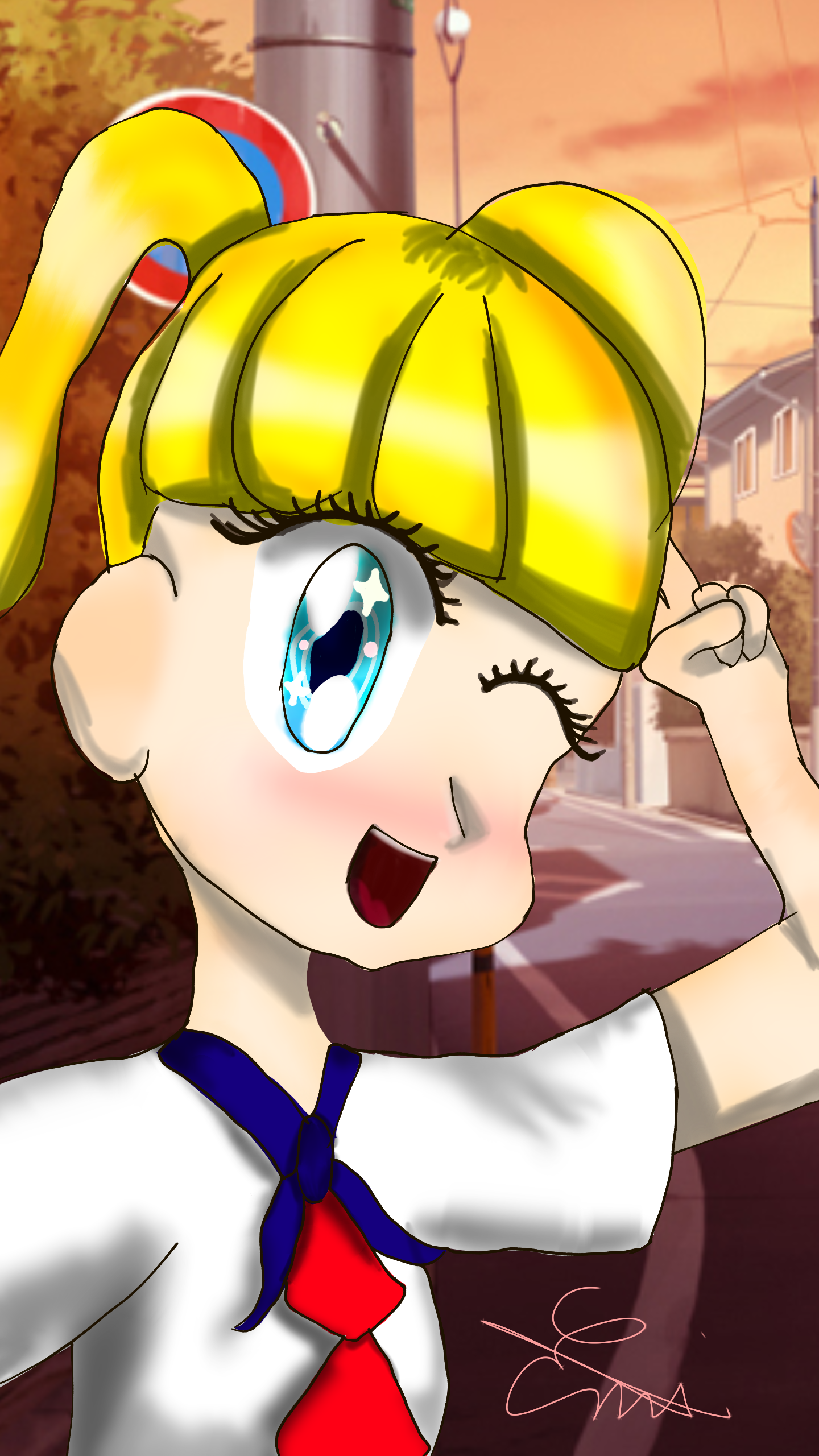 another girl drawing - ibisPaint