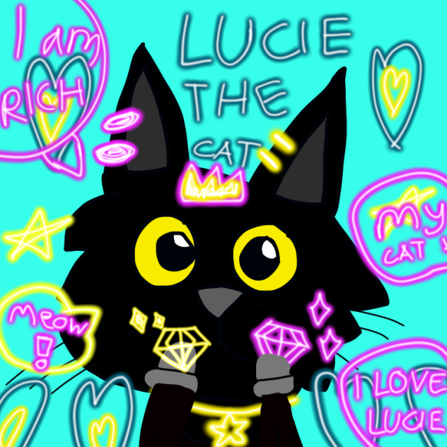 Lucıe is my cat 🐈🌌🌟👑⭐️🐾🦄✨
