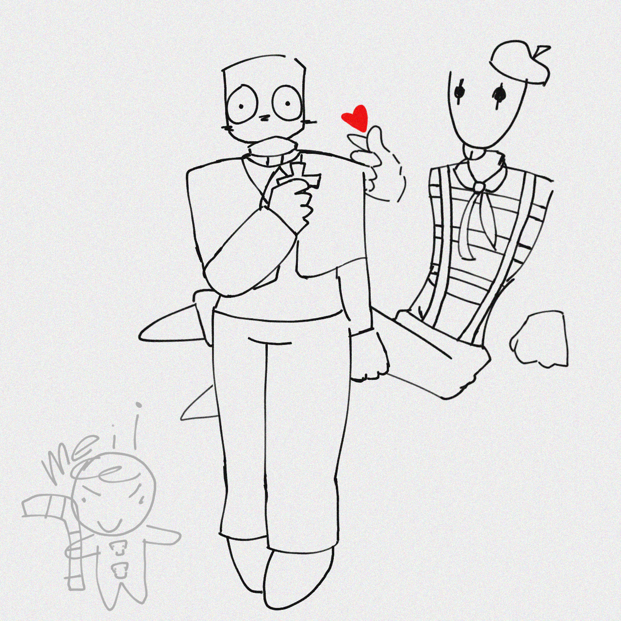 anatomy practice(FT mime and John grace) - ibisPaint