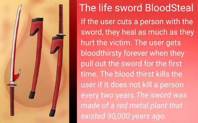 The life sword BloodSteal