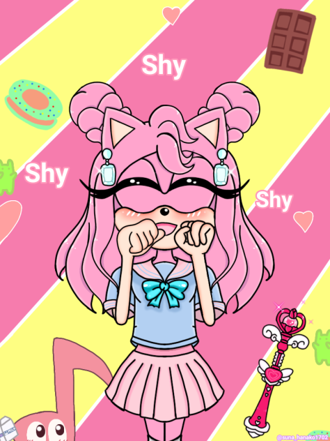 Amy with Sana outfit cheer up (Twice)