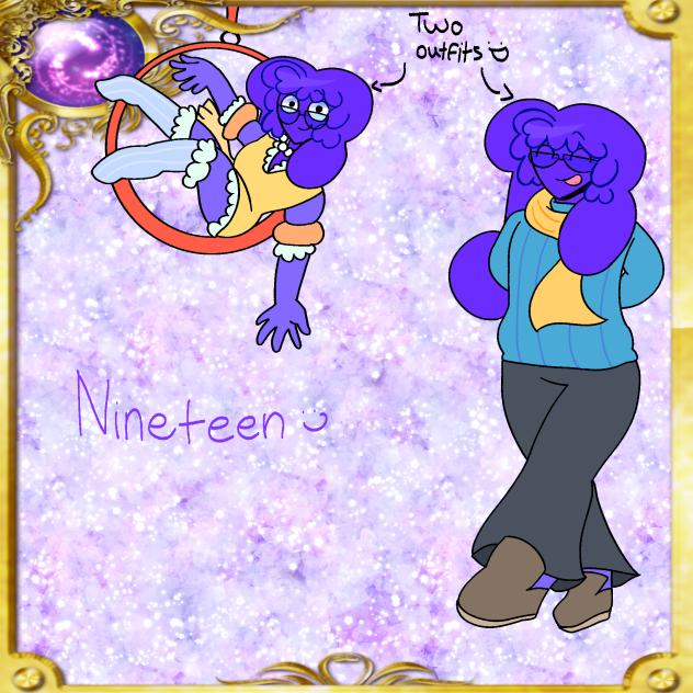 nineteen gijinka ref sheet!!