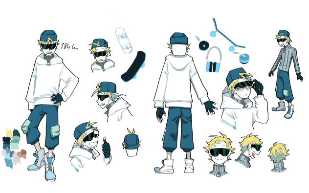Character design sheet Jo