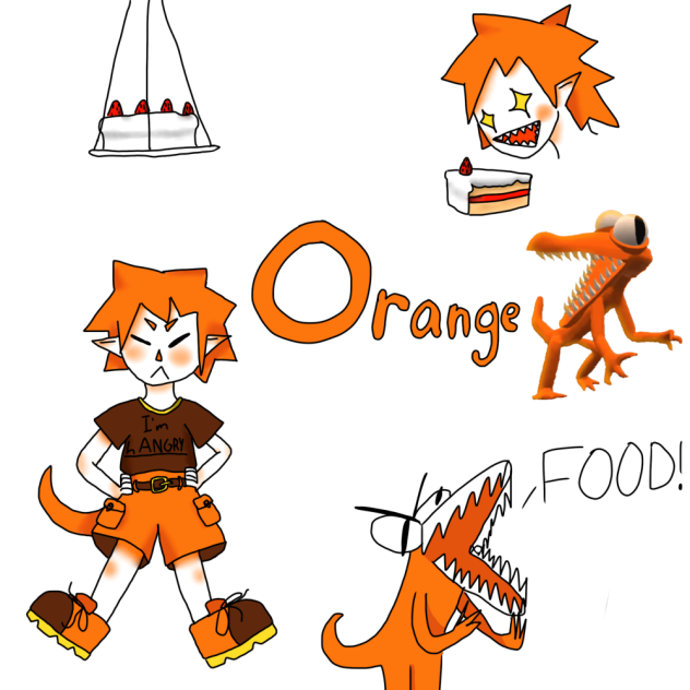 Orange from rainbow friends