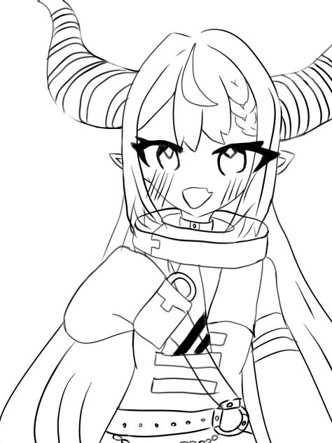 ラプラスダークネスの塗り絵