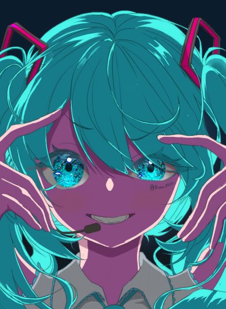 初音ミクの塗り絵