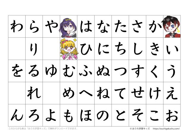 あいうえお表 - ibisPaint