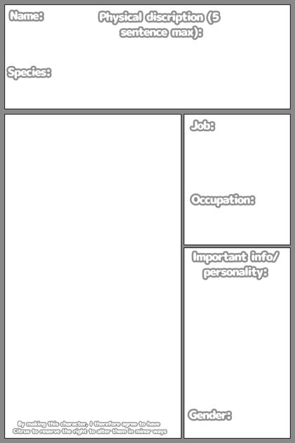 Character sheet