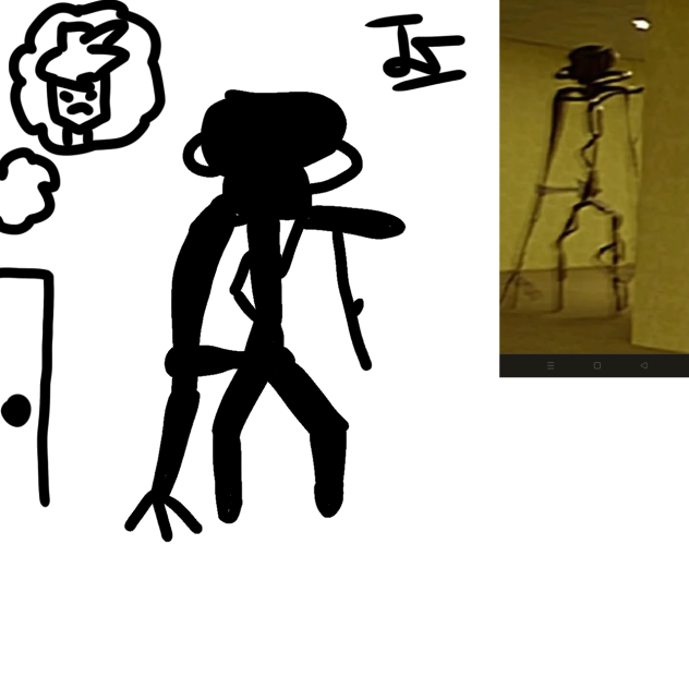 The backrooms entity is creepy