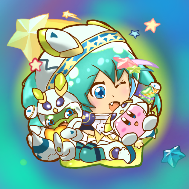 モンスト  獣神化マーリンとカービィ＼('ω')／