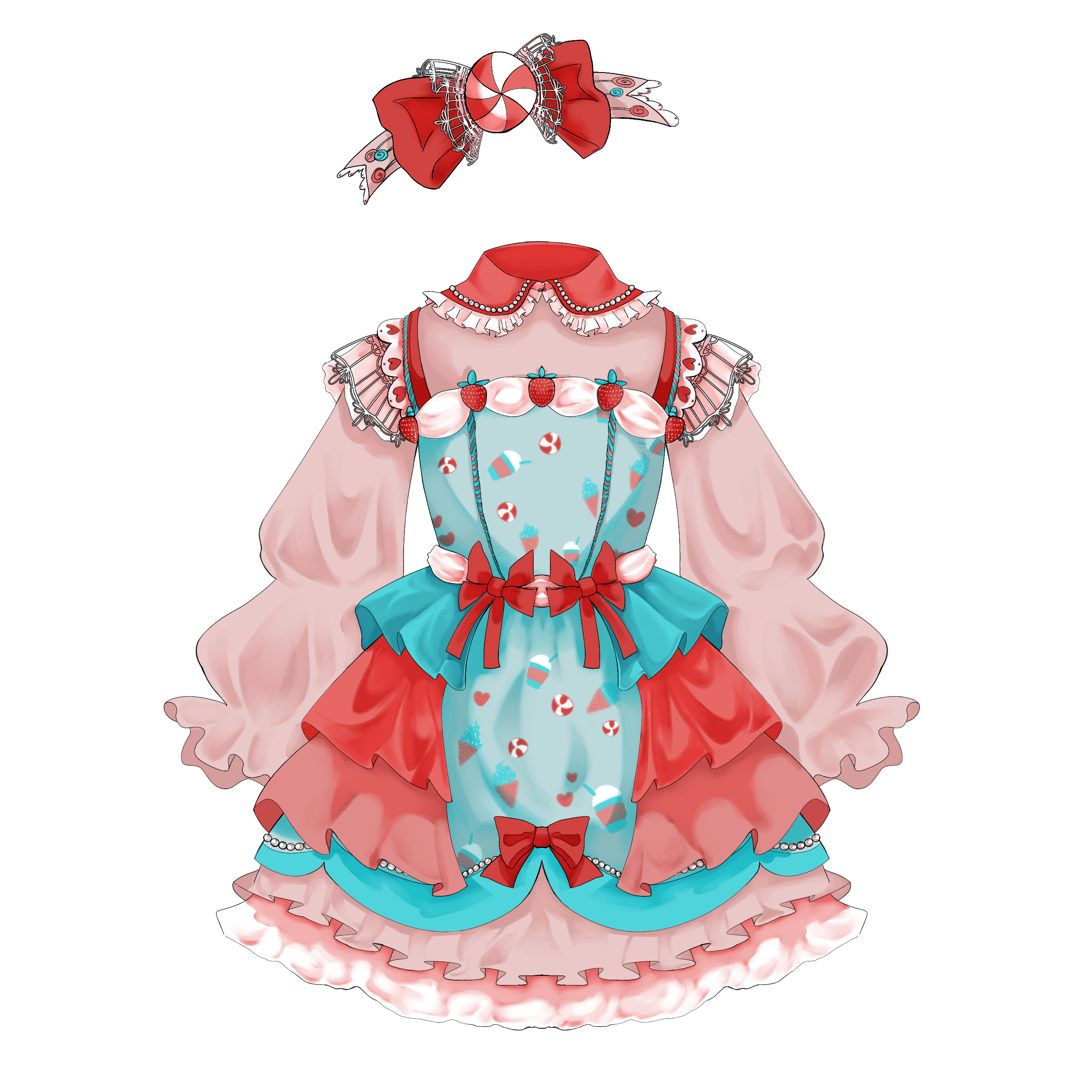 Sweet Lolita dress - ibisPaint