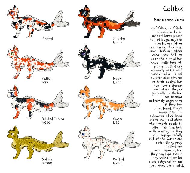 Calikoi Reference Sheet