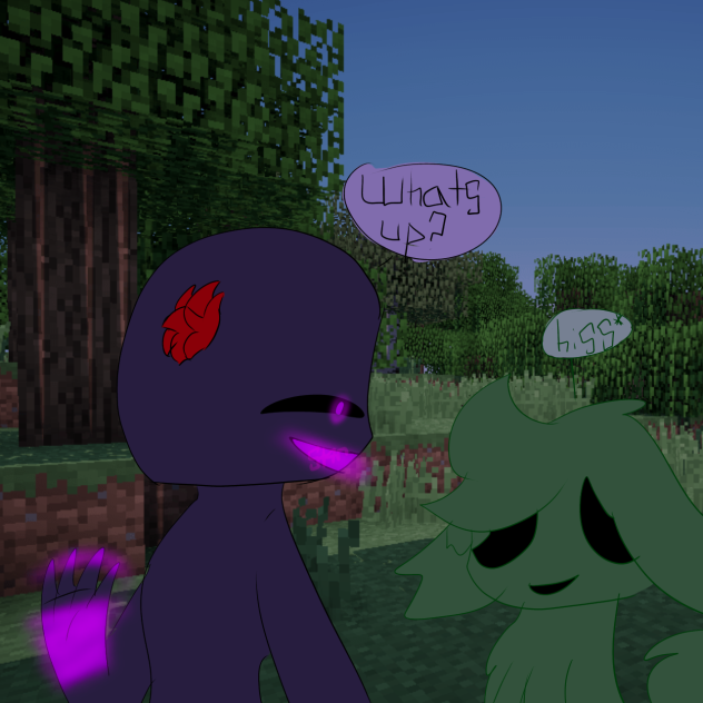 Minty meets a enderman