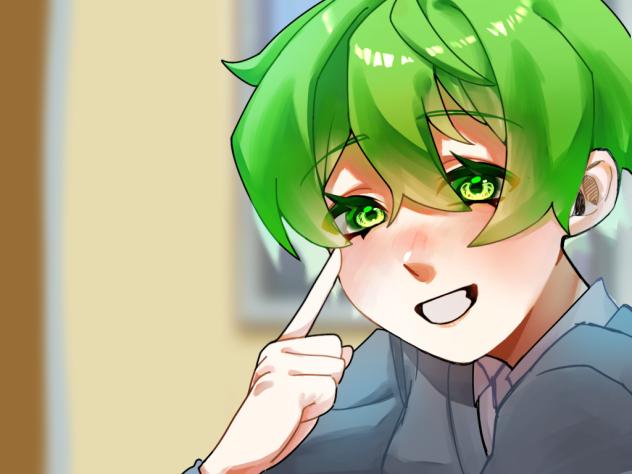「目の色一緒だね！」