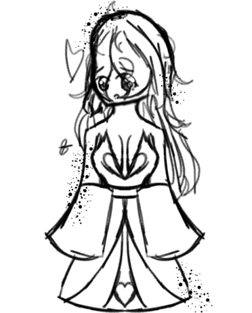 Beautiful Princess with no crown sketch