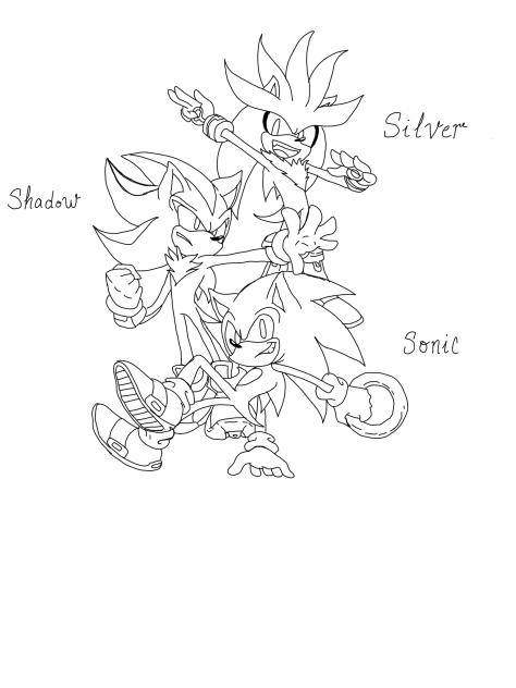 Team Sonic Shadow and Silver - ibisPaint