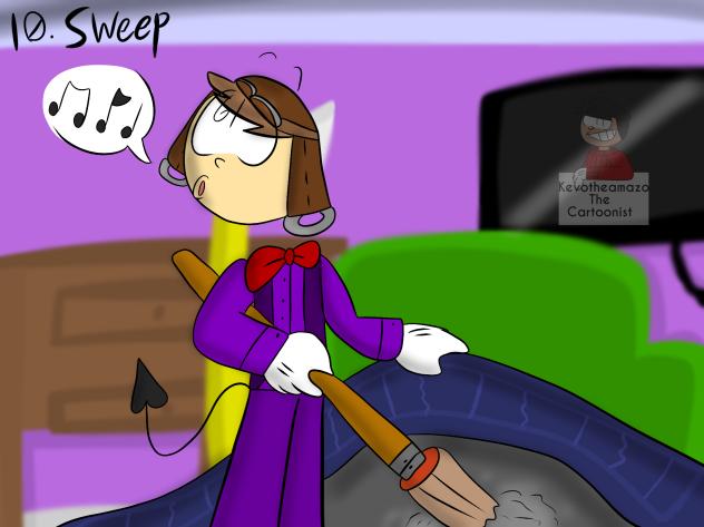 Inktober 2025 day 10 sweep